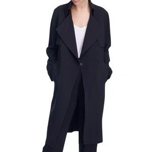 Sosken Charlotte Long Duster Coat, Black, Size 1